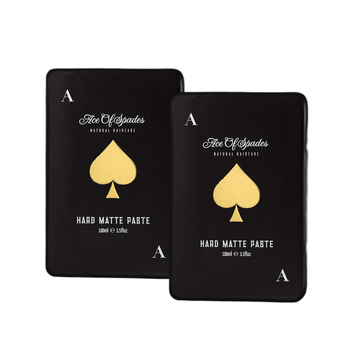 ACE Of Spades Dubbelpack: två burkar Hard Matte Paste, 2 x 100 ml